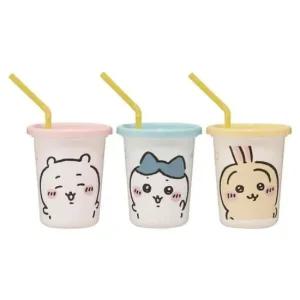 치이카와 먼작귀 스트로 빨대물컵 3p세트 320ml 유아빨대컵 어린이집컵 어린이컵