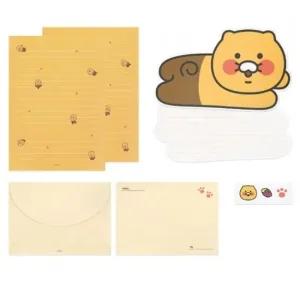 캐릭터 편지지 접이식 춘식이 발라당 캐릭터편지지 봉투편지지 디자인편지지 팬시용품