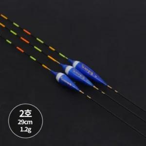 낚시용품 민물내림낚시 튜브내림 솔리드톱 낚시 찌 29cm 블루