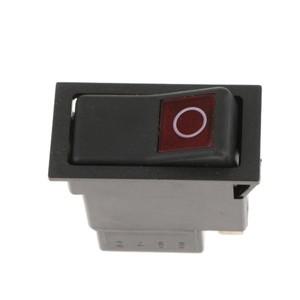 트럭 자동차용 적색 조명 로커 스위치  DC12V  24V  2 핀 ON / OFF