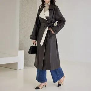 [모리스커밍홈] 가죽카라 롱 트렌치 코트_M2510CT603C