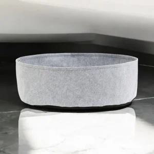 게더릭 베란다 텃밭 부직포 화분  80x30cm)  그레이) 땅콩화분 베란다텃밭화분 실내재배화분