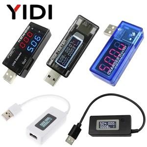 USB 디지털 전압계 전류계 DC 볼트 자동차 휴대폰 배터리 용량 표시기 미터 테스터 감지기 모니터