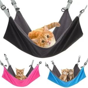 고양이 사계절 해먹 걸이식 침대 반려 동물 하우스 놀리터 식해먹 조절 가능 용품 반려묘