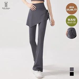 [BFL]벨라도나 여성 스트링 하이웨스트 치마 부츠컷레깅스 치마바지 요가복 테니스 헬스 BLN25_BP22