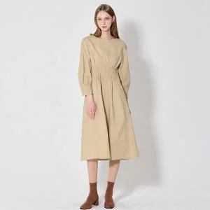 [르샵][르샵(LeShop)] 허리밴딩 코튼 롱원피스 (택가격 179000원)