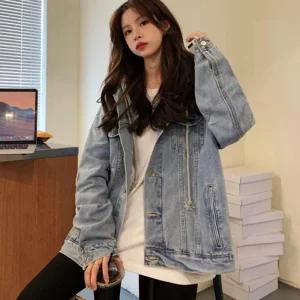 ONM 여성 루즈핏 청자켓 데일리 아우터 봄 데님재킷
