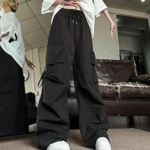 ONM 와이드 배기팬츠 포켓 밴딩 건빵 카고바지