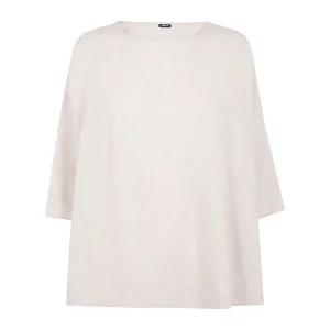 보트넥 드롭 숄더 울 블라우스 P1022 TS921 NATURAL