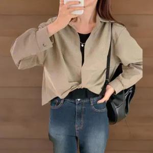 /신상오픈런 여자 체인목걸이 레이어드 나시 꼬임 셔츠 세트