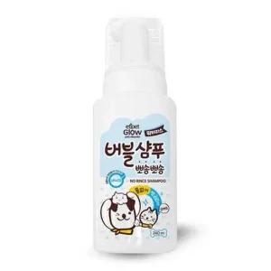강아지 세정 보습 윤기 버블타입 워터리스 샴푸 240ml 강아지샴푸 애견샴푸 반려동물샴푸 워터리스샴푸