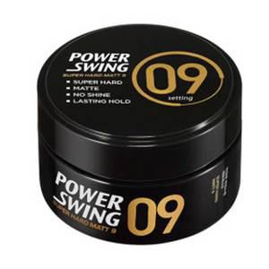 미쟝센 파워스윙 매트왁스9 80g  수퍼하드 강력고정 Matte Wax 무광매트 모발 머리 헤어스타일링 헤어세팅젤 미장센 스타일 남자의 각과 남자의 향기를 남기다