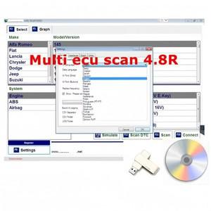 x 431 새로운 multiecuscan fiat 원래 소프트웨어 2024 Fiat/Chrysler/Dodge/Jeep/Suzuki 스캐너 V4.8 작업