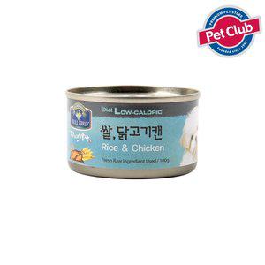 [펫클럽]벨버드 자연밥상 쌀닭고기원형캔 100g/캔간식