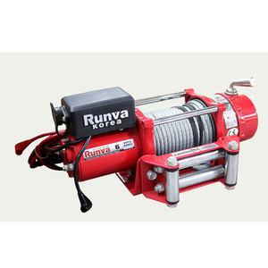 런바 차량용 12V DC 와이어 윈치 RKEX-6000U 수직형