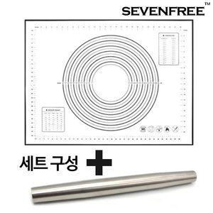 대형 실리콘 반죽매트 블랙 반죽봉 세트 베이킹작업대