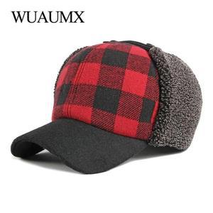 모자 귀도리 군밤 버킷햇 방한귀마개 골프방한 마라톤 Wuaumx-겨울 봄버 모자 남성용 두꺼운 러시아 트랩퍼