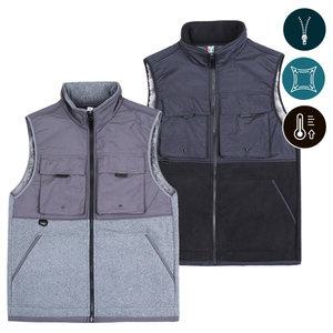 남자겨울조끼 아웃도어 단체 양털후리스 주머니조끼 빅사이즈