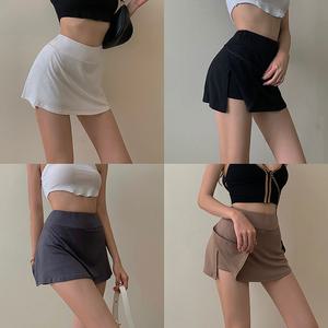 레벨무지스커트 미니 여름 치마 데일리 트임 바지