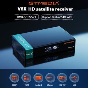 GTMEDIA 위성 리시버 TV 수신기 세트 톱 박스 V8X HD 1080P DVB-S S2 S2X H.265