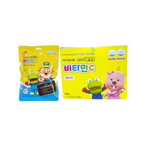 뽀로로 비타민 1000정 성장기 어린이 비타민C (복숭아맛)