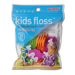 SKYDENT kids floss(어린이 청소년용 치실) 30개입 어린이치실 치간칫솔
