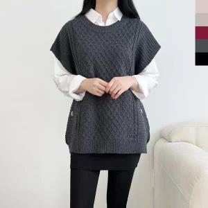 [하프클럽/]베스트코디 여성베스트 빅사이즈 여성 루즈핏 정장