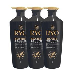 려 홍진단 검은콩 모근영양 샴푸 820ml x3