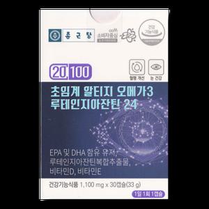 종근당 20100 초임계 알티지 오메가3 루테인지아잔틴 24 1100mg 30 캡슐 1박스_WB