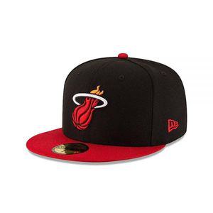 NBA 마이애미 히트 남성용 투톤 59FIFTY 핏 캡, 7, 블랙