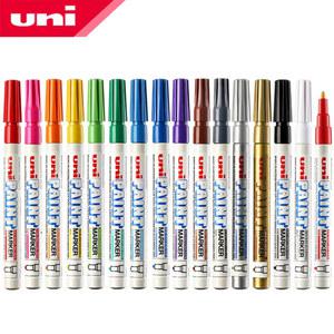 수성펜 UNI PX 21 네임펜 펜 유색 오일 방수 필기 금속 유리 원단 타이어 그래피티 페인트 마커