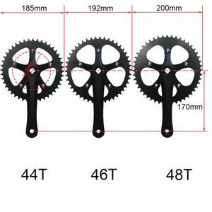110BCD 도로 자전거 크랭크 셋 110mm 44T 46T 48T 체인 링 스퀘어 테이퍼 암 39-53T 스프로킷 픽시 휠
