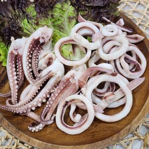 냉동 손질 오징어 오징어링 600g