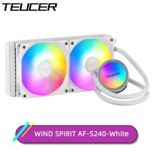 [PCstore]TEUCER AF S240 수냉식 냉각 라디에이터 다채로운 조명 헤드 12CM 팬 LGA 2011 17XX 1200 115X AM