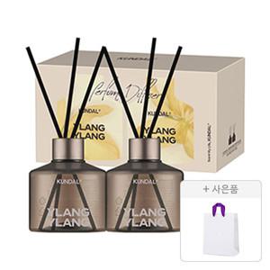 쿤달 시그니처 퍼퓸 디퓨저 세트 일랑일랑(본품 200ml, 2개+섬유스틱, 10P)+증정(고급 쇼핑백, 1개)