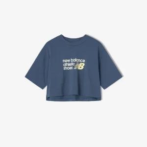 반팔티 KQJ NBNEF2V342-59 WOMEN 프리미엄 로고 크롭 반팔티 (OVER FIT)