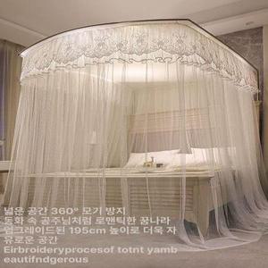 공주 침대 캐노피 북유럽 빛 천정 그물 프레임 지붕 모기장 커텐
