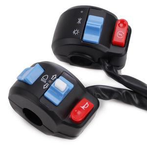 오토바이 스위치 경적 단추 방향 지시등 제어, 전기 자전거 스쿠터 핸들 바 Gy6 50cc 125cc 용