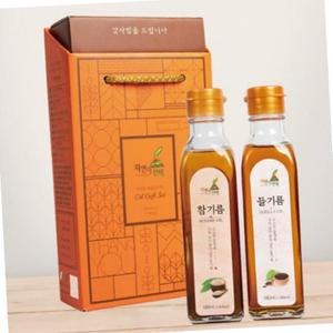 들기름 참기름 세트 180ml 2개 기름 세트
