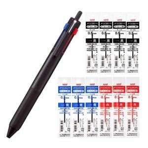유니 제트스트림 3색 볼펜 멀티펜 0.5mm SXE3-507-05 + 리필 10개 세트
