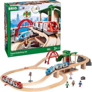 브리오 월드 BRIO 세계 여행 전동 기차 놀이 레일 세트 33512