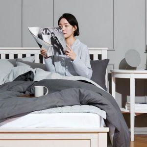 포시즌 누빔 이불커버 베개커버 세트 (양면) 퀸 Q
