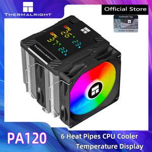Thermalright PA120 디지털 CPU 쿨러 6개의 히트 파이프 120mm ARGB 공기 냉각 라디에이터는 LGA1851/1700/
