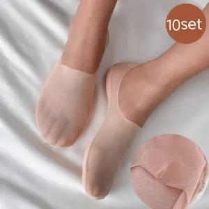 [10켤레] 베이직 시스루 실리콘 시원한 덧신 페이크삭스