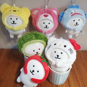 무드바이브 캐릭터 키티 한교동 모자+농담곰 인형 키링 나가노 굿즈 치이카와 우사기 하치와레 가방 친구 우정 선물 커플템 가방꾸미기 백꾸