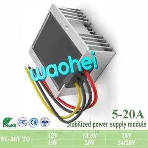 9V~36V 입력 12V 13.8V 15V 19V 20V 24V 28V 출력 5-20A 승압/강압 전원 공급 컨버터 안정기 내장 태양광