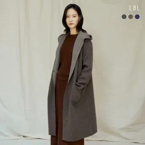 (25FW) 컨사이니社 퓨어캐시미어100 후드니트코트