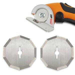 Worx WX2300 Zipsnip RC2600K, RC2601, RC2602, WX080L, WX082L 모델 커터 블레이드와 호환되는 교체용 로터리 블레이드, 덜렁한 1-1/2인치 WA2300 4V ZipSnip 무선 가위, 2개