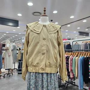 [써스데이아일랜드] 빅카라 블루종 점퍼 T246MJP131W_CA