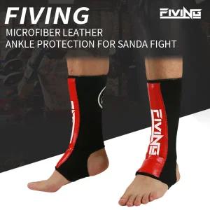 FIVING- 1 쌍 MMA 복싱 신 가드 발목 지원 남성 여성 킥복싱 장비 가라데 프로텍터 산다 무에타이 레깅스